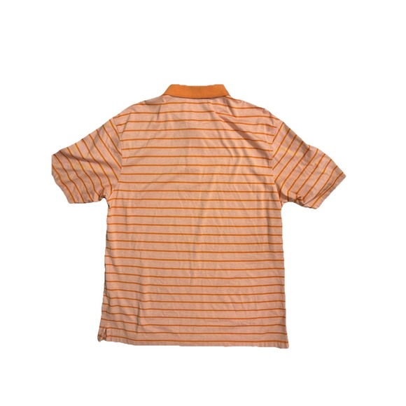 Jos A Banks Stays Cool Men's XL Golf Polo Short Sleeve Orange Stripe - Picture 4 of 5